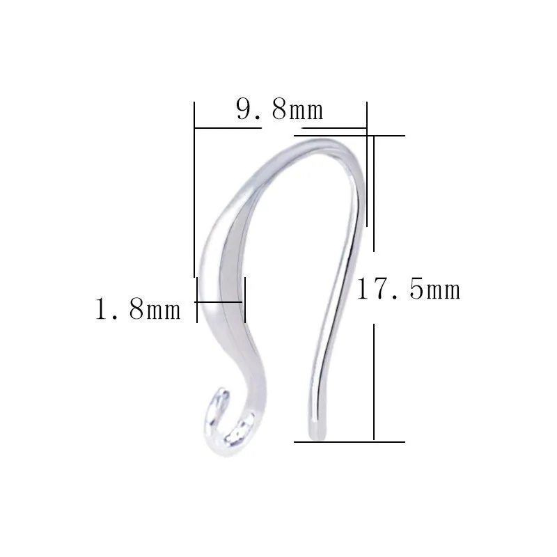 10 Nickel free earring hooks, Stainless steel ear wire, Gold and silver