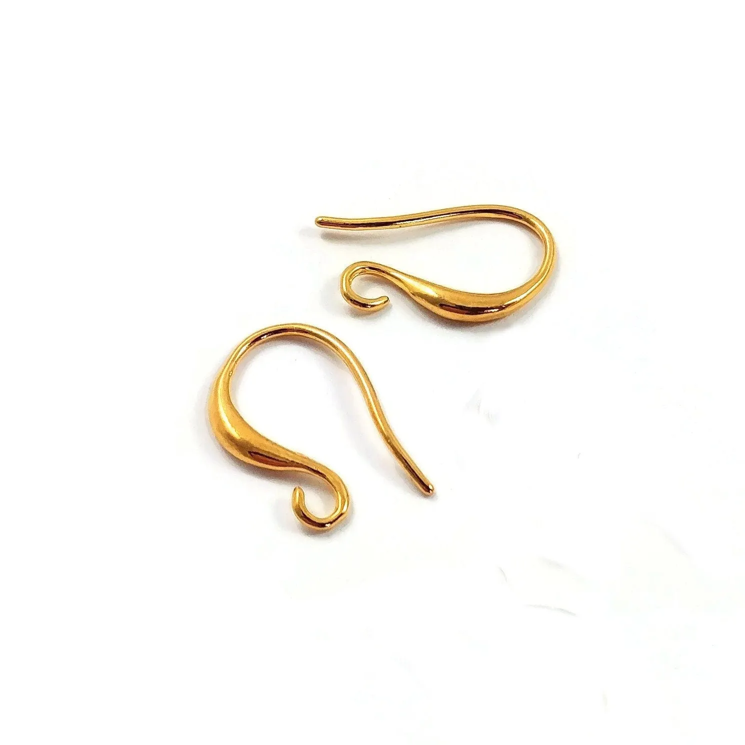 10 Nickel free earring hooks, Stainless steel ear wire, Gold and silver