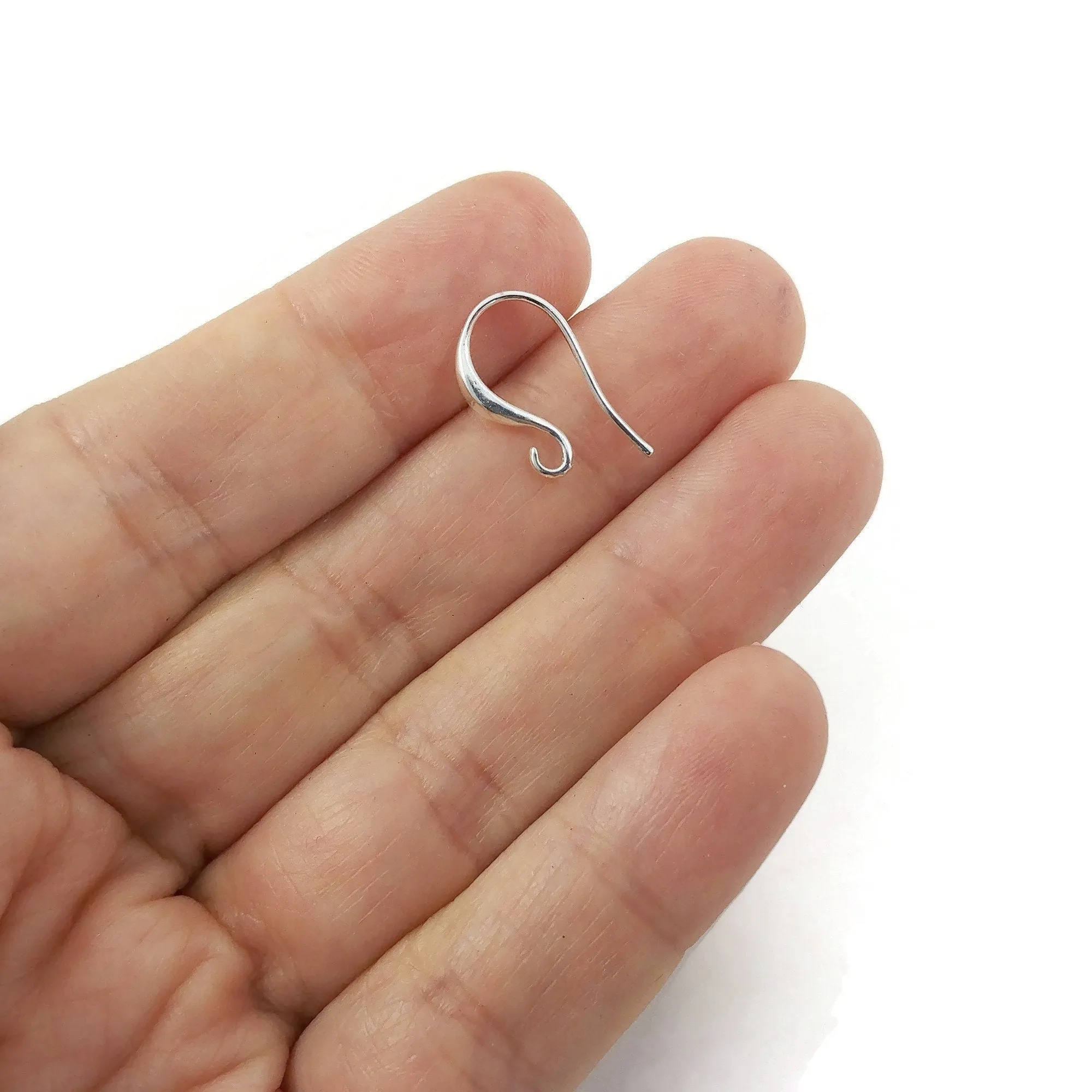 10 Nickel free earring hooks, Stainless steel ear wire, Gold and silver