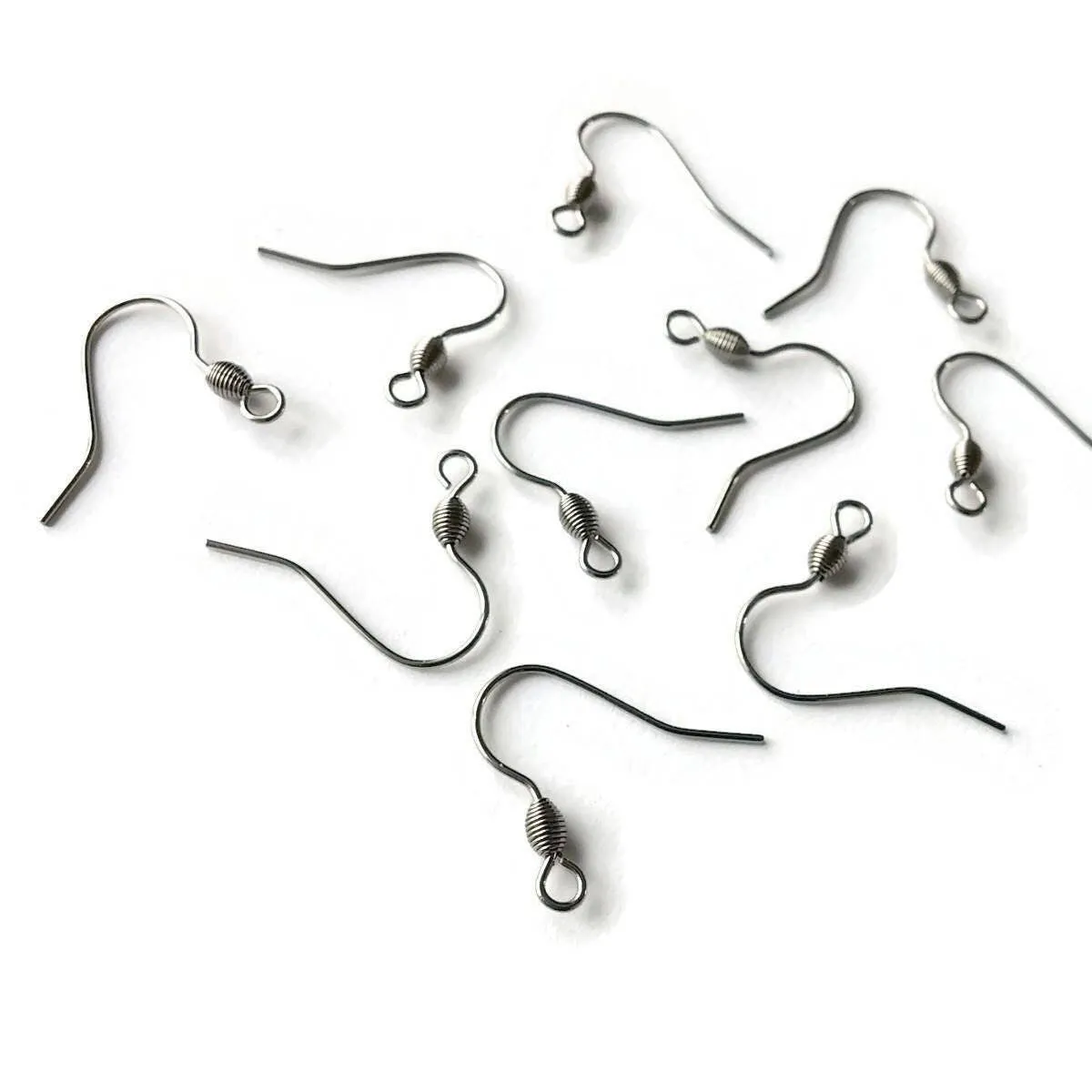 10 pcs earring hooks, Stainless steel earwire