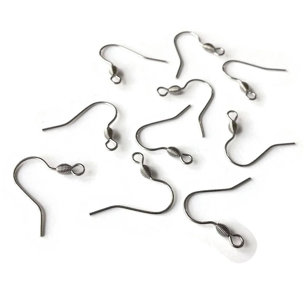 10 pcs earring hooks, Stainless steel earwire