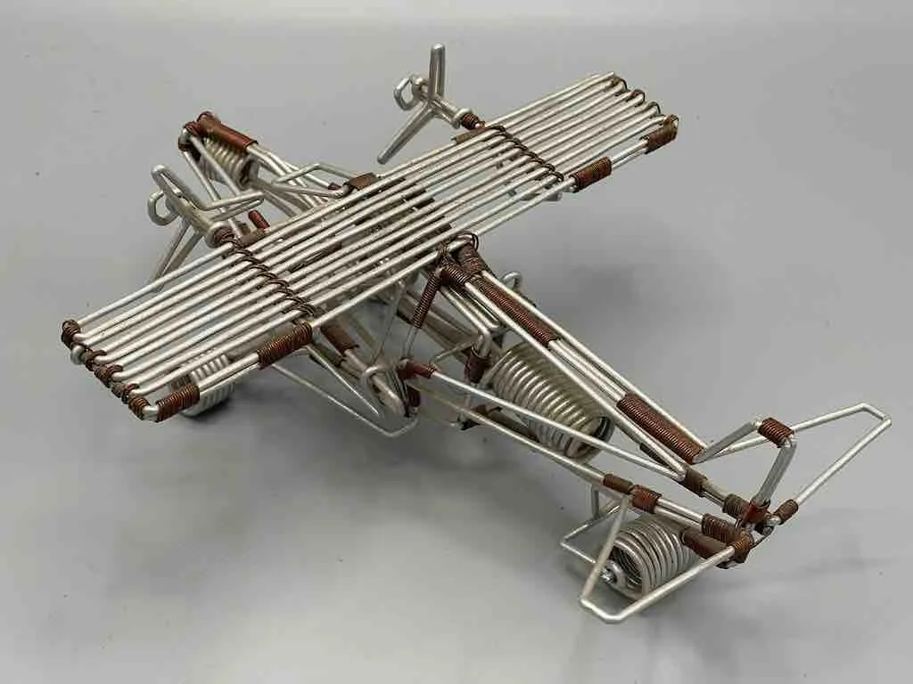 African Recycled Wire Toy 2-Propellor Airplane - Niger