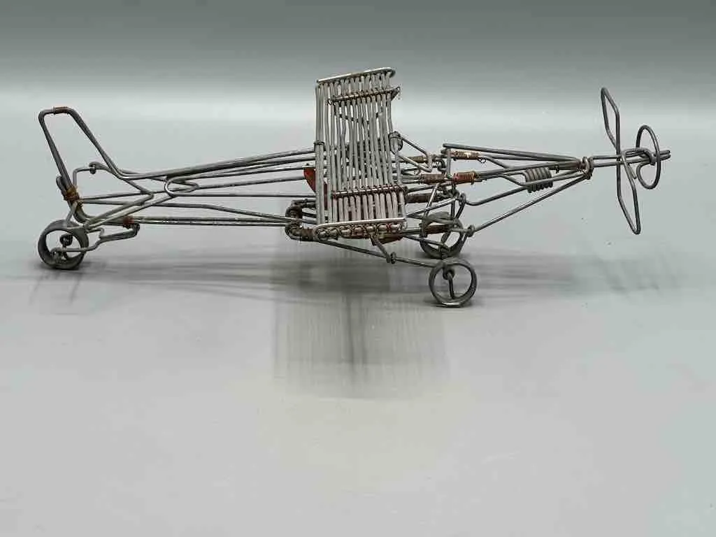 African Recycled Wire Toy Single Propellor Airplane - Niger