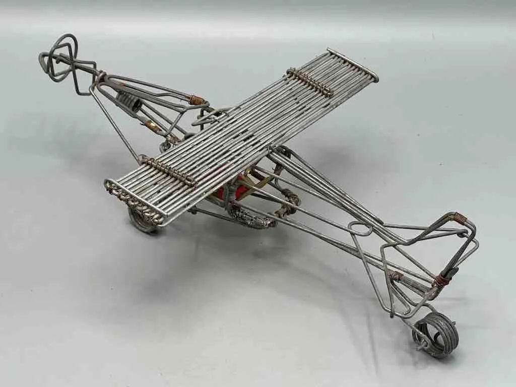 African Recycled Wire Toy Single Propellor Airplane - Niger