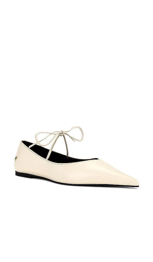 ANINE BING Nikki Flats in Ivory
