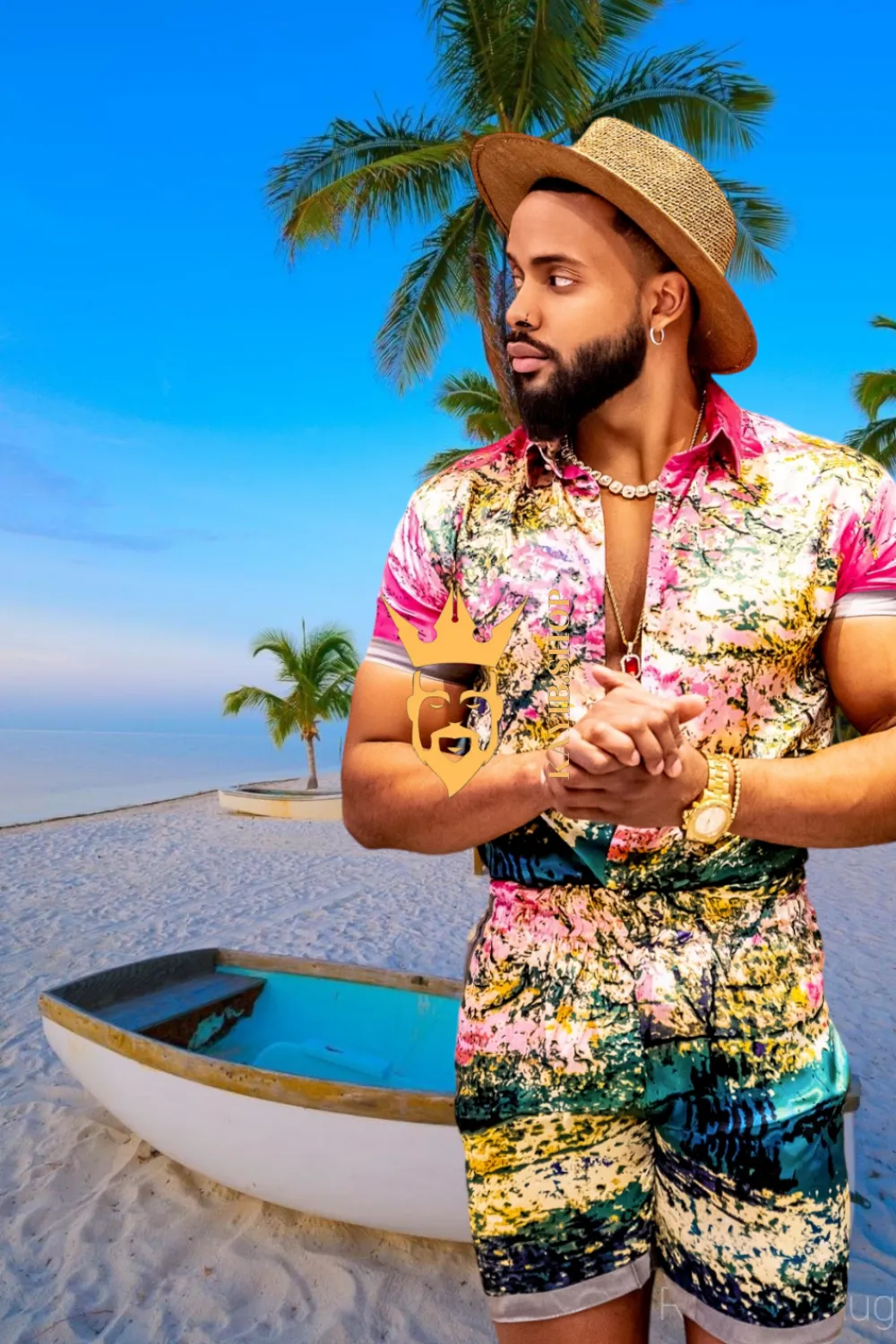 Beach Men's Summer Dress Set - Unleash Your Tropical Appeal - Lightweight, Breathable & Ultra-Soft