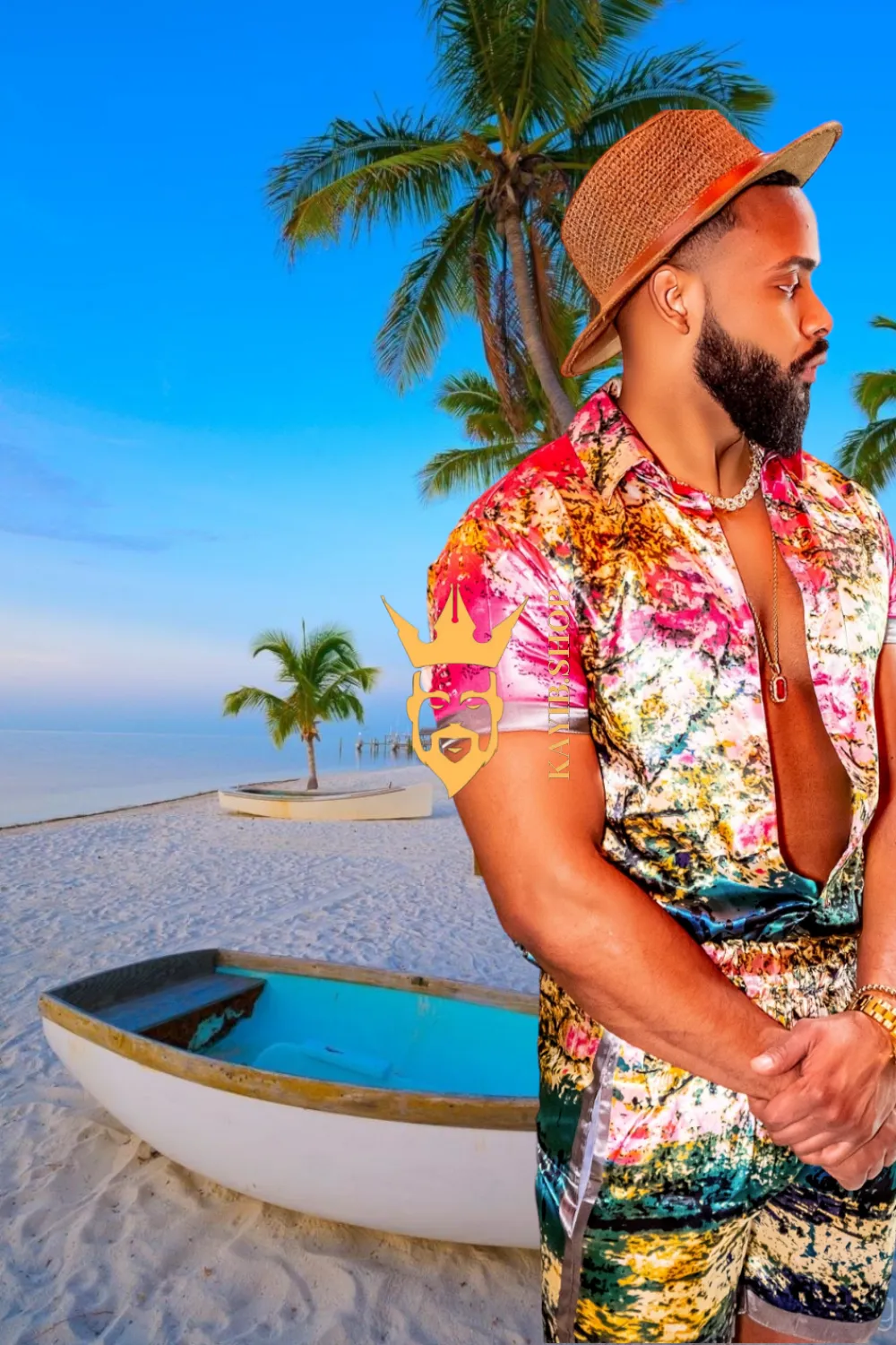 Beach Men's Summer Dress Set - Unleash Your Tropical Appeal - Lightweight, Breathable & Ultra-Soft