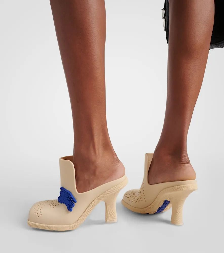 Burberry Highland rubber mules