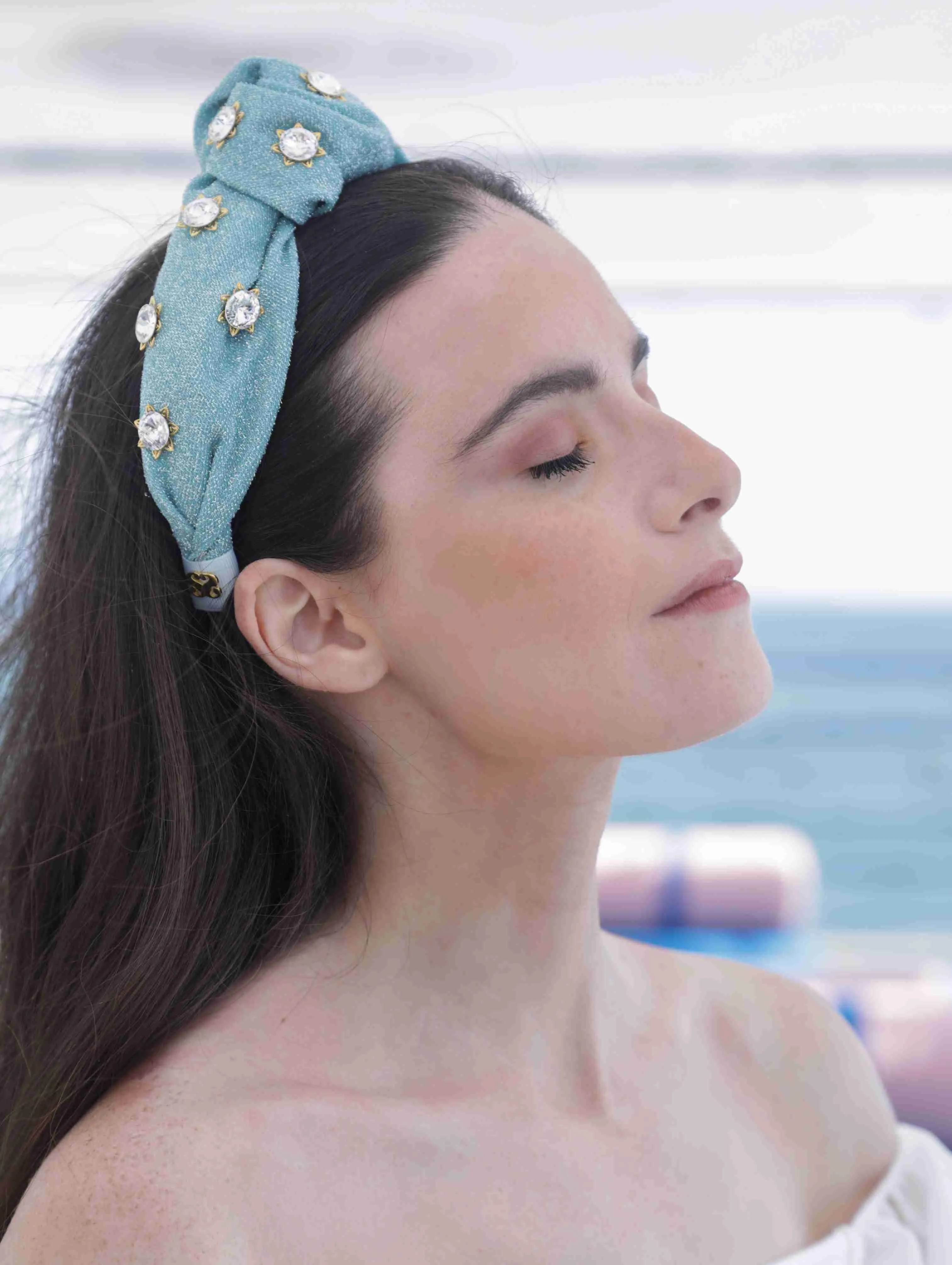 Cannes Headband Blue
