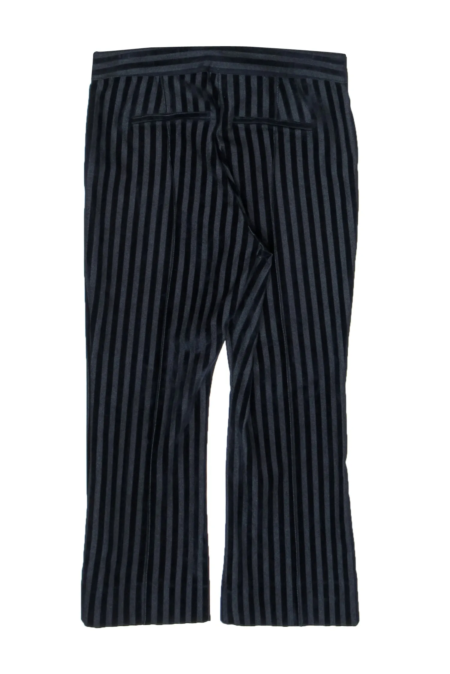 Derek Lam 10 Crosby - Dark Wash Velvet Striped High-Waist Wide Leg Jeans Sz 6