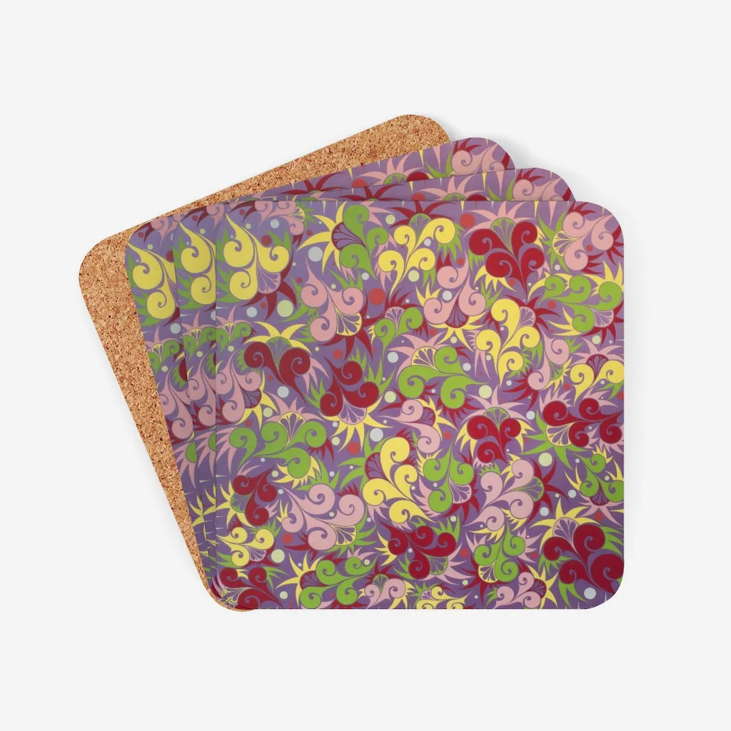 Floral Dynamic Coaster Set