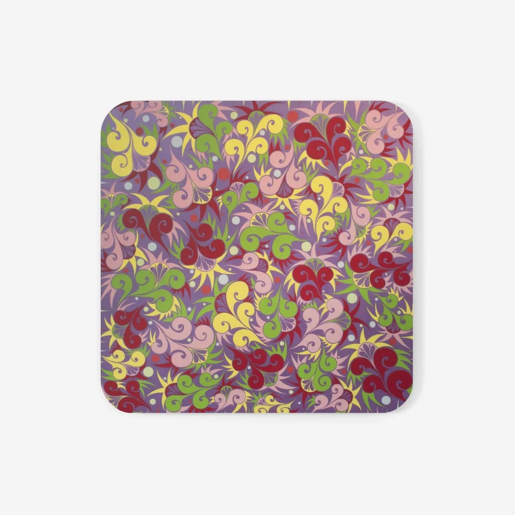 Floral Dynamic Coaster Set