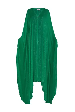Forest Green Lurex Goddess kaftan