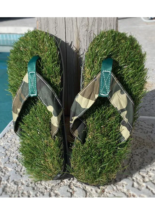 Grass Flip Flops - Camo