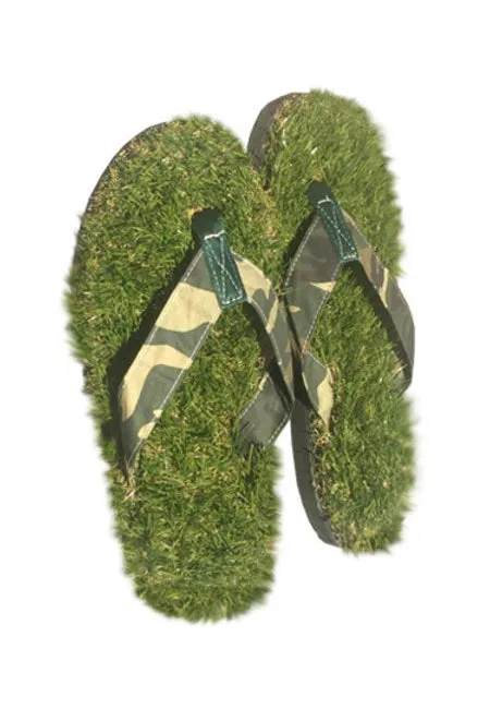 Grass Flip Flops - Camo