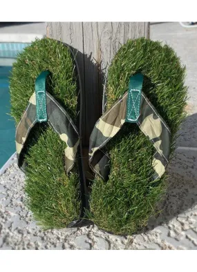 Grass Flip Flops - Camo