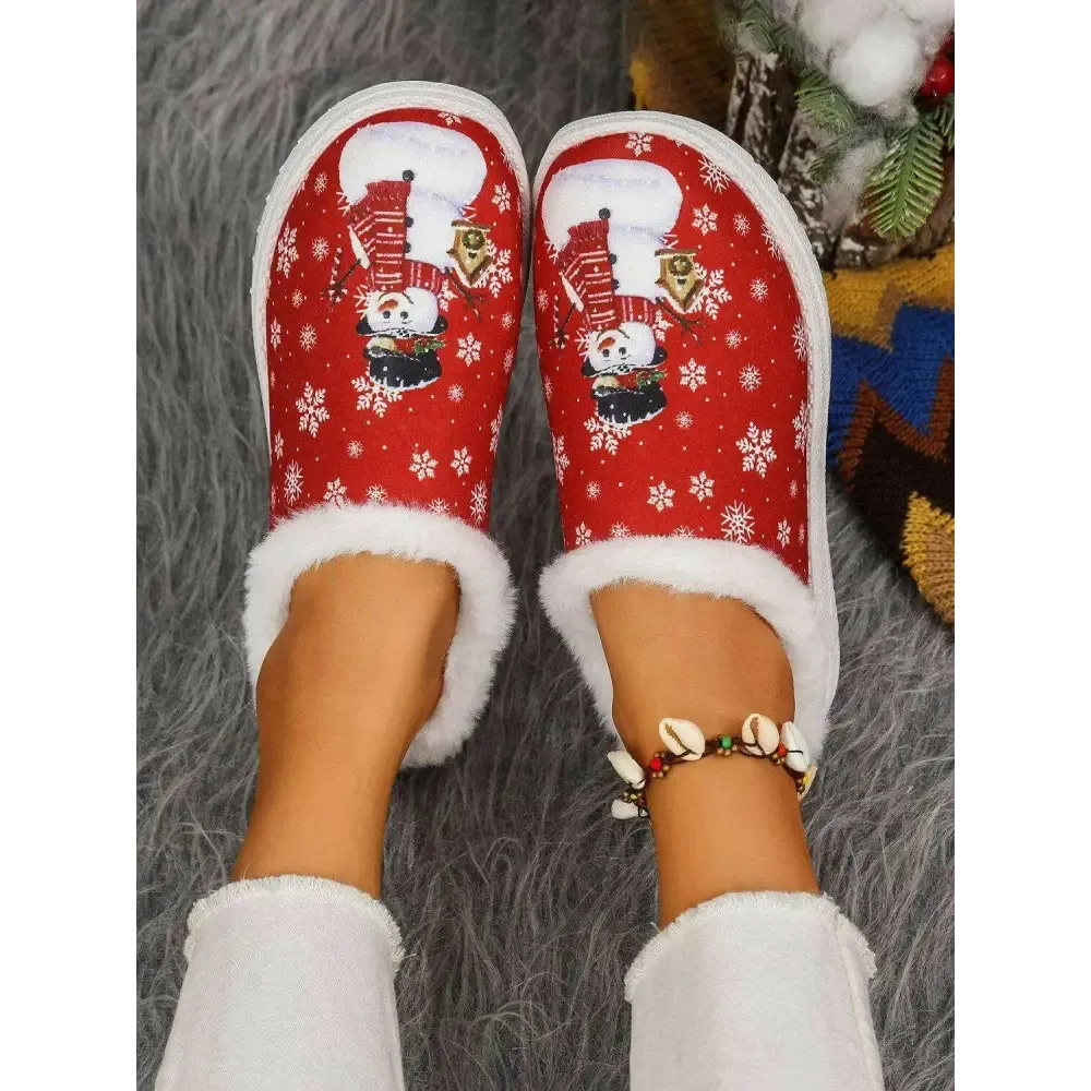 Indulge in Luxury Fashion for Women with Elegant Faux Fur Heel Flats