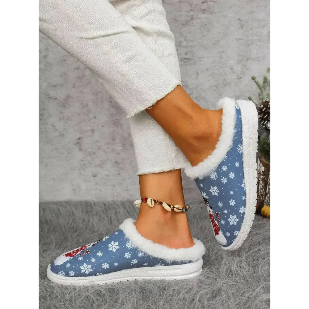 Indulge in Luxury Fashion for Women with Elegant Faux Fur Heel Flats