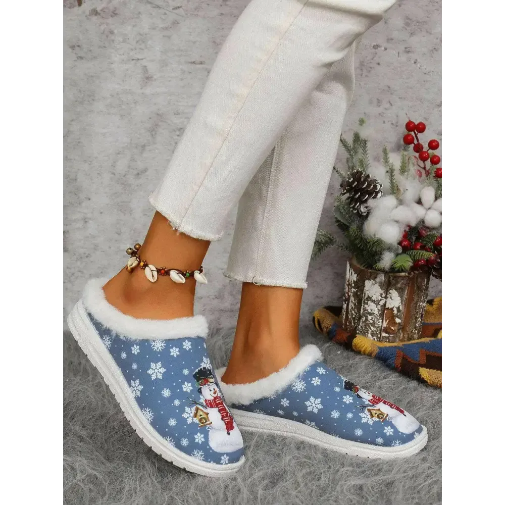 Indulge in Luxury Fashion for Women with Elegant Faux Fur Heel Flats