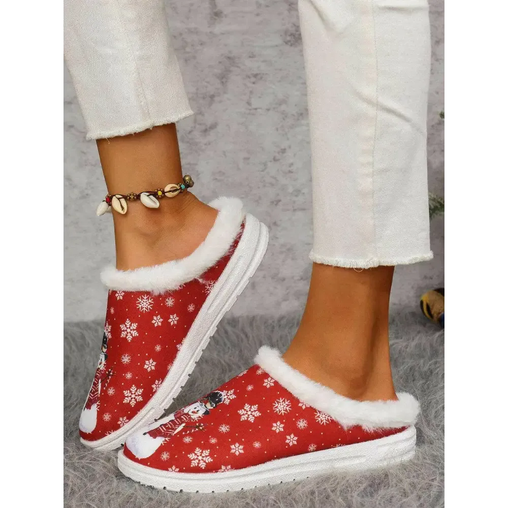 Indulge in Luxury Fashion for Women with Elegant Faux Fur Heel Flats