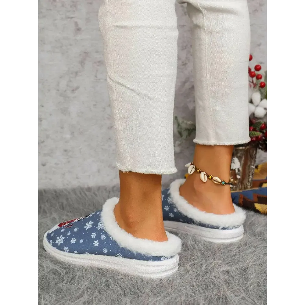 Indulge in Luxury Fashion for Women with Elegant Faux Fur Heel Flats