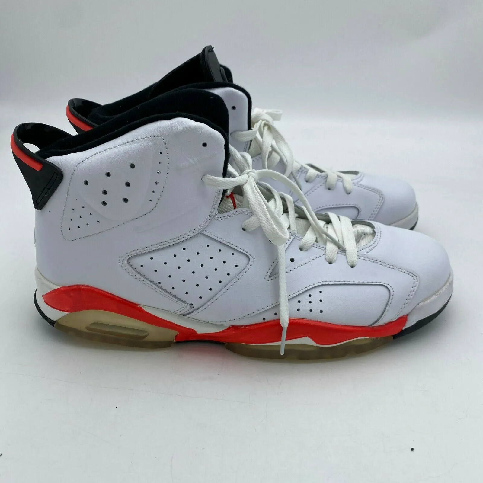 Nike Air Jordan 6 Retro White Infrared Size 13 384664-123