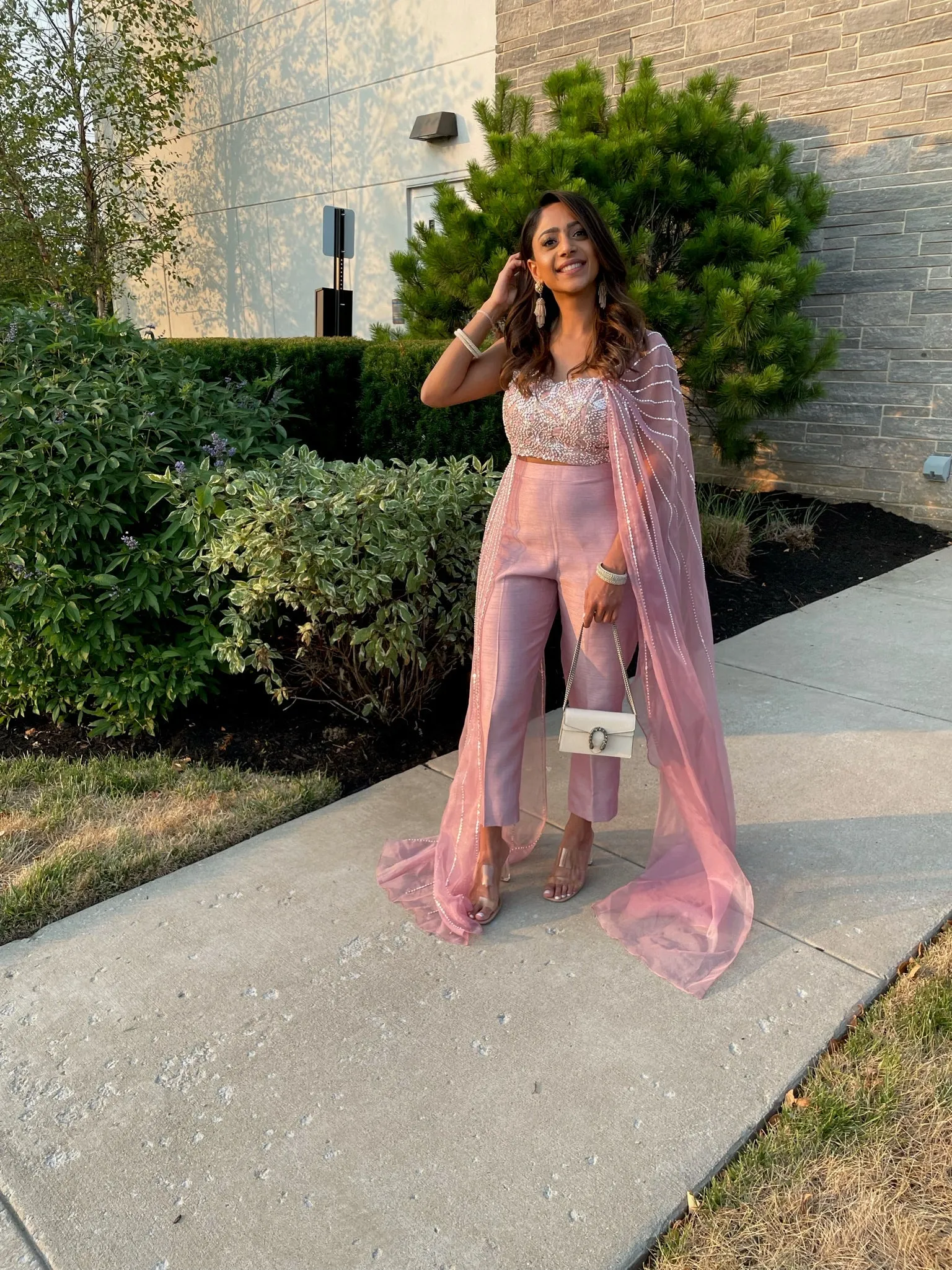 SAMPLE SALE: Dramatic Blush Draped Pant Set