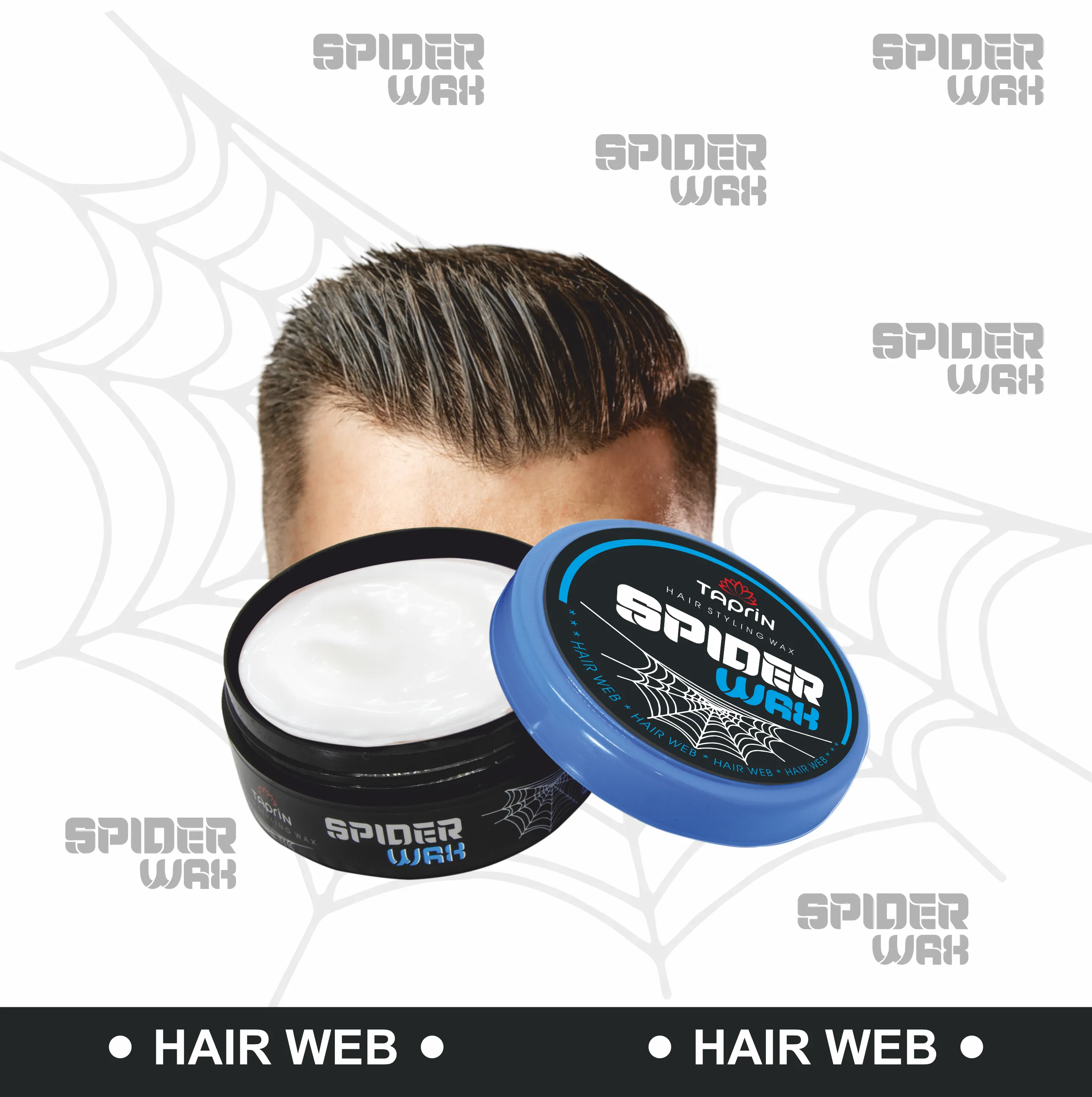 Taprin Spider Hair Web Wax for Hair Styling 80ml