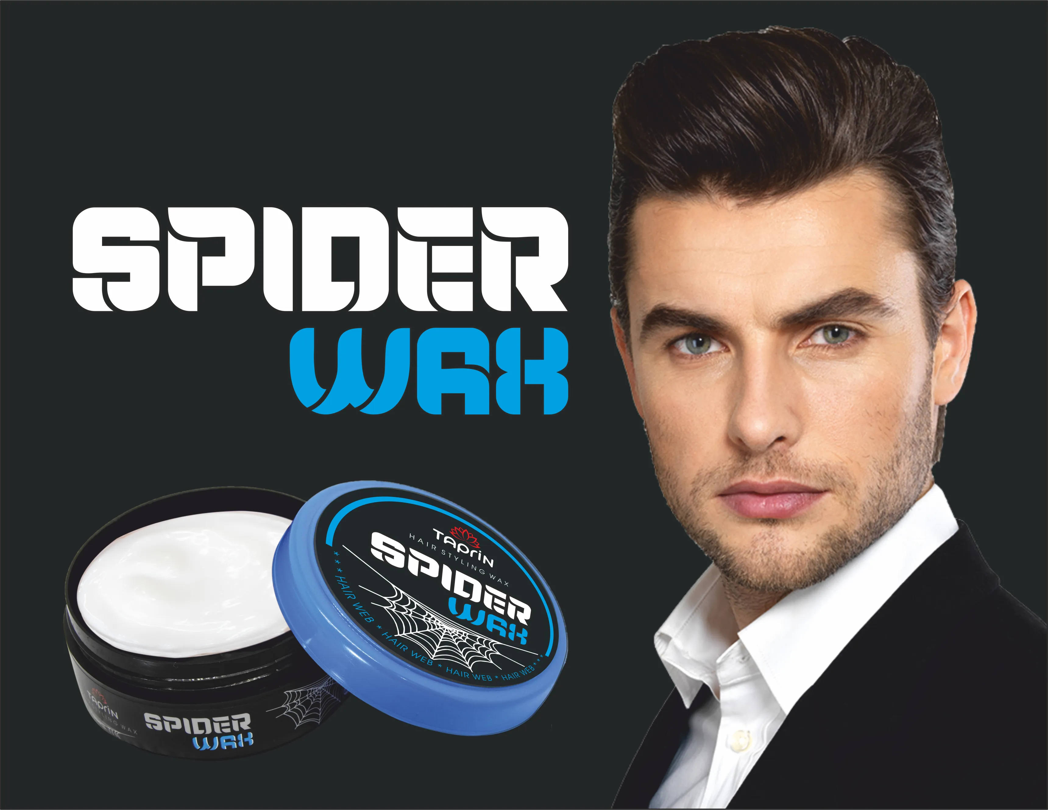 Taprin Spider Hair Web Wax for Hair Styling 80ml