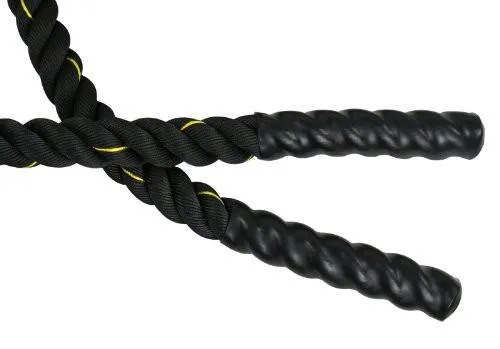 ZENY™ Battle Workout Training Rope Black 30ft/40ft Length 1.5" Width